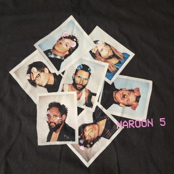 Maroon 5 2010 Red Pill Blues Concert Tour Tee Shirt - Size L - Picture 2 of 4